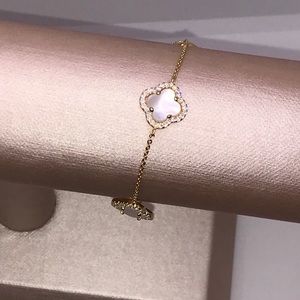 18k GP Mother of Pearl Bracelet